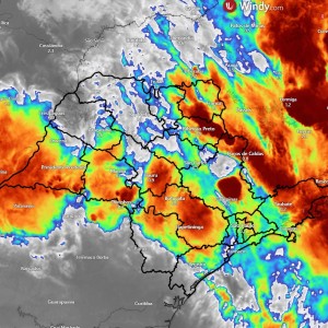 Ciclone extratropical provoca chuva forte e ventos intensos em várias regiões do Estado